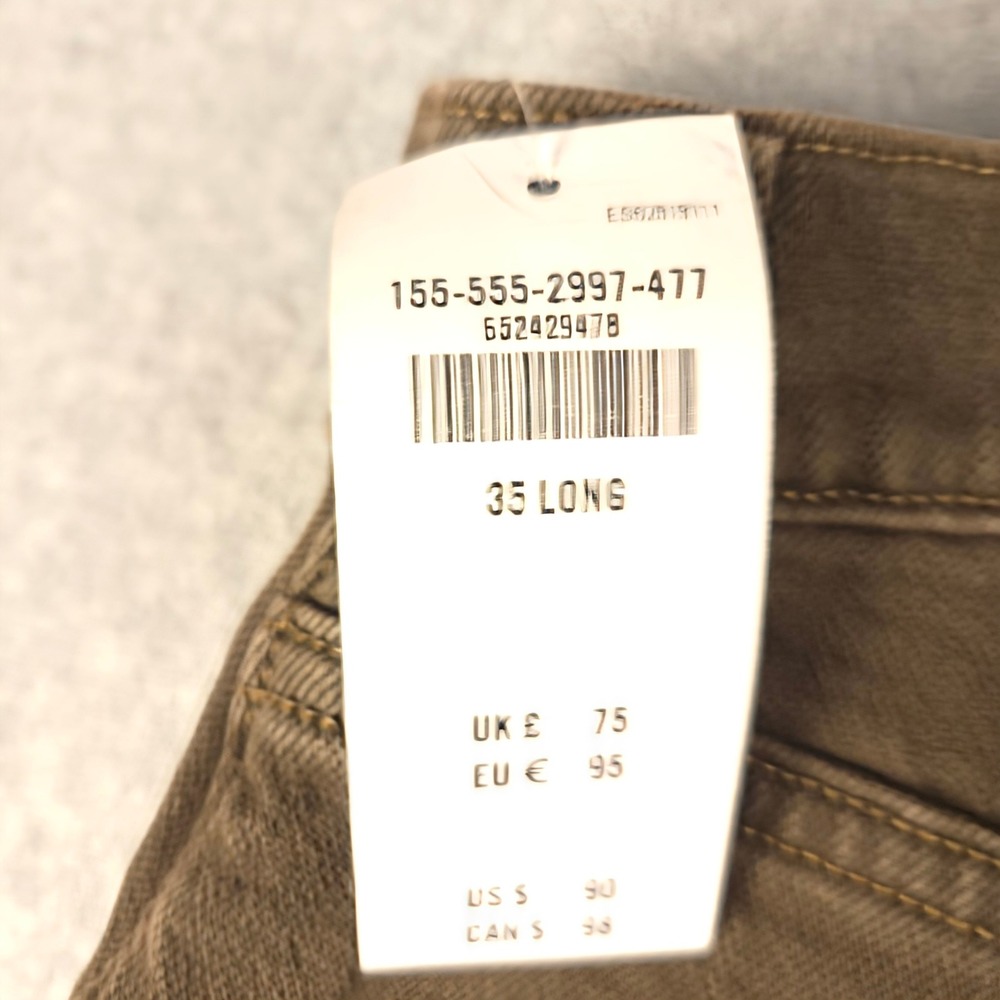 Abercrombie & Fitch 90s Straight Ultra High Rise Curve Love Brown Jeans 35 20L - Picture 3 of 10